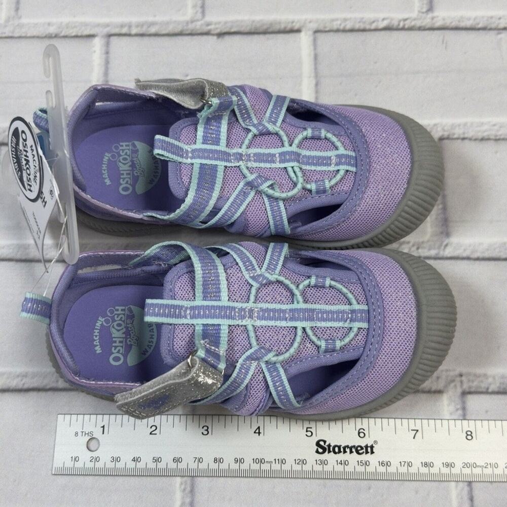 OshKosh Everplay Flexible Outsole Bump Toe Sandal Toddler Size 11 Purple Lilac - Picture 5 of 6